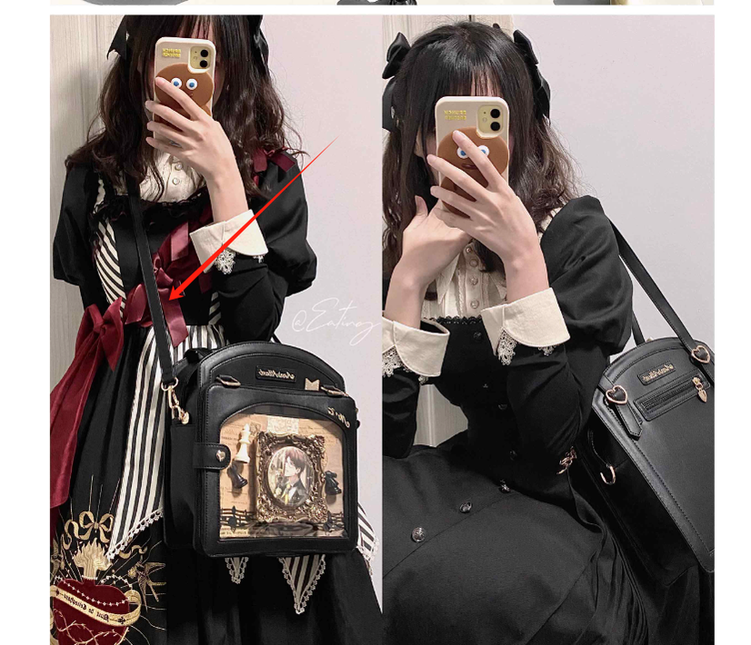 Kawaii Itbag Plaid Girl Large Capacity Handbag 33788:486014